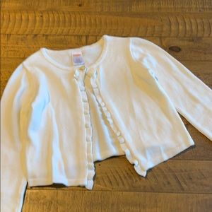 Gymboree white cardigan size 5T